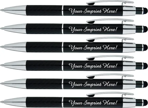 Vista 9 de Bolígrafos personalizados con lápiz capacitivo – The Prestige Metal Pen – Bolígrafos personalizados con nombre impreso con tinta negra