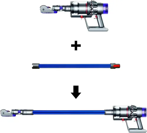 Vista 8 de Varita de repuesto de liberación rápida compatible con aspiradora inalámbrica Dyson V15 V11 V10 V7 V8 (azul)