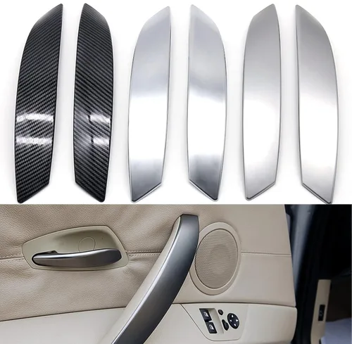 Vista 6 de Accesorios de coche LHD RHD - Cubierta de repuesto para manija de puerta interior izquierda derecha para BMW Z4 E85 E86 2002-2008