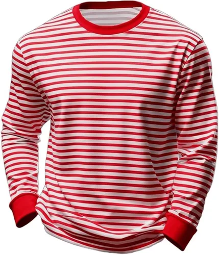 Vista 7 de Camisas a rayas para hombre, manga larga, de gran tamaño, hombros caídos, bloque de color, para trabajo, oficina, uso diario, camiseta básica