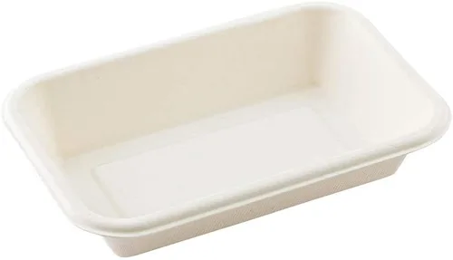 Vista 2 de Restaurantware Pulp Tek - Platos de bagazo de 16 onzas, 100 platos de ensalada impermeables a la grasa, tapas se venden por separado, platos