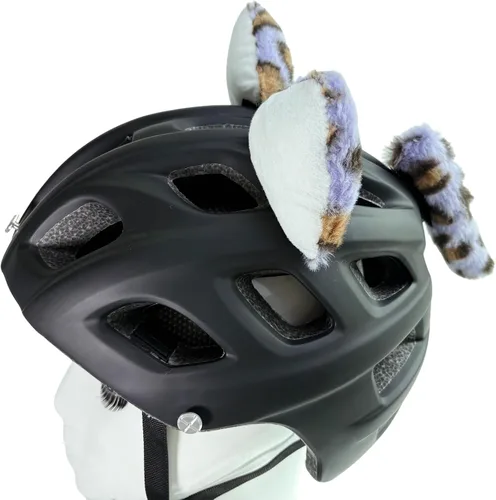 Vista 3 de Lindas orejas de gato para casco con decoración de cola, diseño reutilizable, 3 piezas