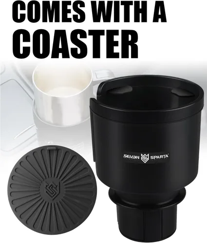 Vista 9 de Adaptador expansor de portavasos de automóvil mejorado con base ajustable desplazada, compatible con Yeti Ramblers de 14/24/36/46 oz, Hydro Flasks