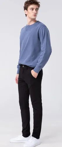 Vista 3 de Plaid&Plain Pantalones ajustados caqui para hombre