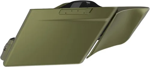 Vista 81 de Cubiertas laterales de alforjas estiradas para motocicleta, extensión extendida para Harley Touring 2014+ - Whisky ámbar Amber Whiskey