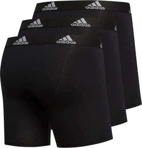 Vista 5 de Adidas Mens Performance Tagless Boxer Brief Underwear 3-Pack Black