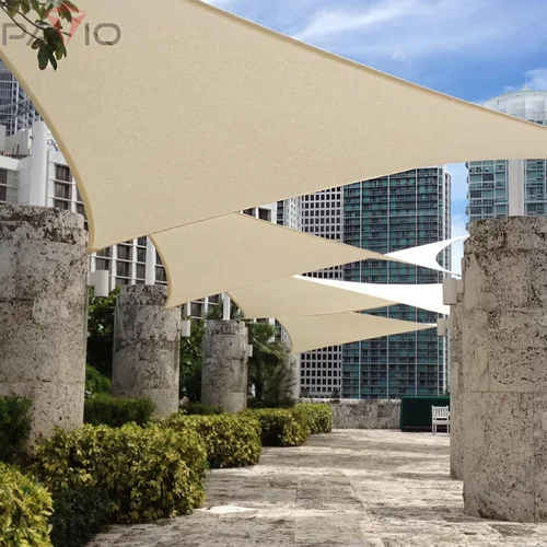 Vista 5 de Patio Paradise - Toldo rectangular de 16 x 16 pies con anillo A super, tela de sombra con bloqueo UV de alta resistencia, cubierta de patio
