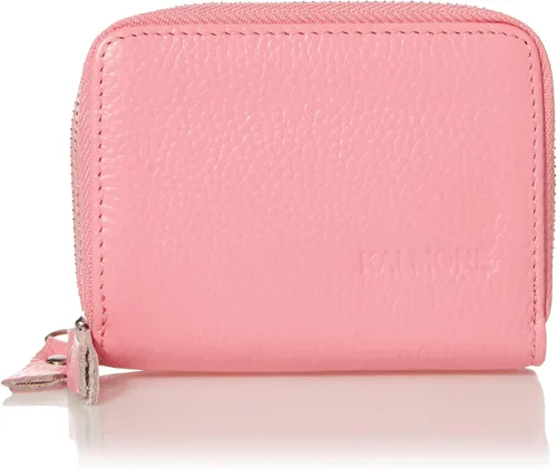 Vista 12 de KALMOR Billeteras de cuero para mujer con doble cremallera RFID bloqueo bolsillo para monedas Azul