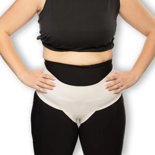 Vista 10 de Cinturón de apoyo ortopédico pélvico para mujer, faja de apoyo para útero y vejiga, recuperación posparto y alivio del dolor, cintura alta