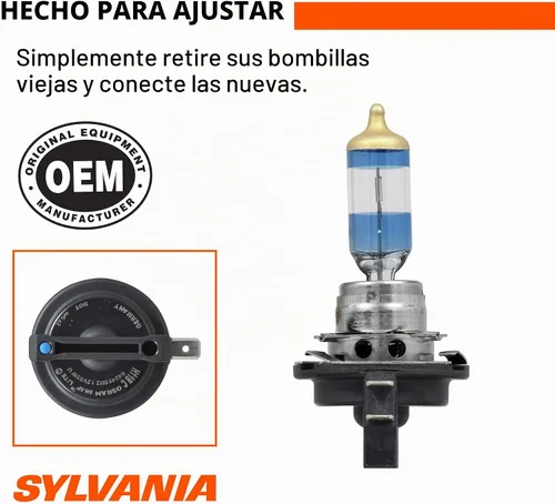 Vista 3 de SYLVANIA H11B foco delantero de luz halógena Ultra SilverStar, contiene 2 focos