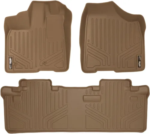 Vista 40 de MAXLINER - Juego de tapetes de piso de ajuste personalizado de 3 filas para Toyota Sienna 2011-2012