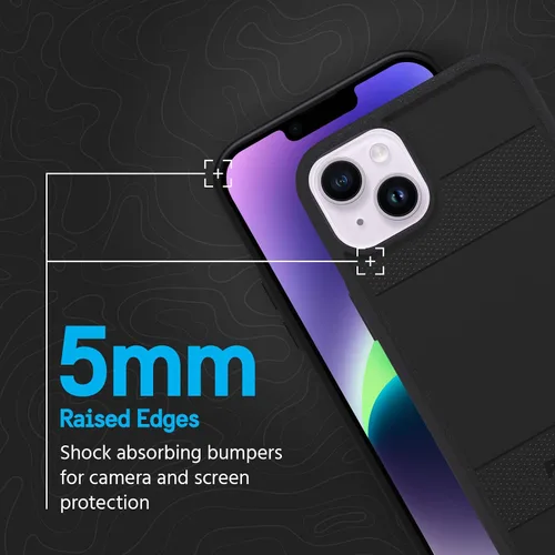 Vista 4 de Pelican Protector Series - Funda compatible con carga magnética resistente para iPhone 14 Plus (2022) diseñada para caber perfectamente