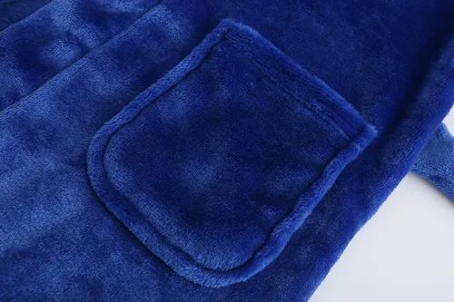 Vista 160 de E.W Apparel Bata de baño de forro polar con capucha para niños, bata suave y mullida para niños pequeños