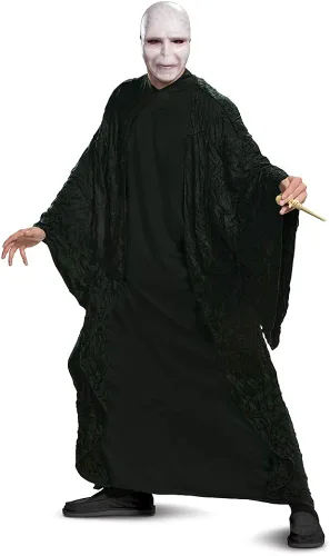 Vista 5 de Disguise Disfraz de Harry Potter Voldemort Deluxe para adultos color negro Negro