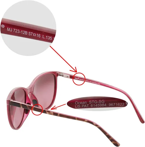 Vista 5 de Walleva Lentes de repuesto para gafas de sol Maui Jim Ocean - Múltiples opciones disponibles