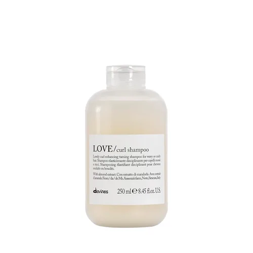 Vista 17 de Davines LOVE/Curl Shampoo, Creamy Taming Cleanser for Wavy & Curly Hair - Enhances Elasticity, Volume & Softness - Hydrating Baobab Pulp Formula