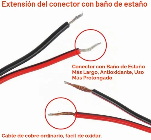 Vista 4 de Cable de alimentación de CC de 12 V 5 A, conectores macho hembra para cámara de seguridad CCTV, conectores adaptadores de corriente