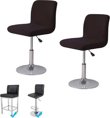 Vista 13 de WOMACO - Funda para taburete de bar con respaldo impreso, para sala de comedor, giratoria, cuadrada, funda para asiento de silla de bar, protector