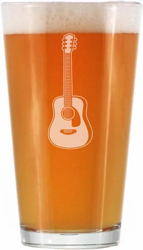 Vista 7 de Vaso de guitarra personalizado para cerveza, regalos divertidos para músicos y accesorios musicales para mujeres y hombres, vasos de 16 onzas