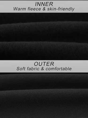 Vista 5 de URATOT Conjunto de 2 conjuntos de ropa interior térmica para mujer, con forro polar, ropa interior térmica suave y larga para mujer, para invierno