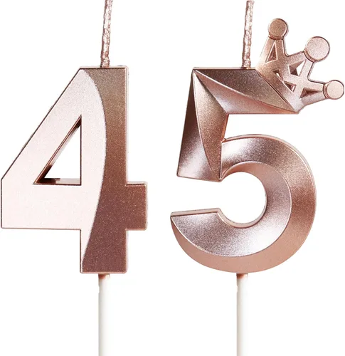 Vista 82 de Velas de cumpleaños número 10 para pastel, velas de oro rosa número 10 con corona, diseño 3D, decoración de pastel de cumpleaños para niñas