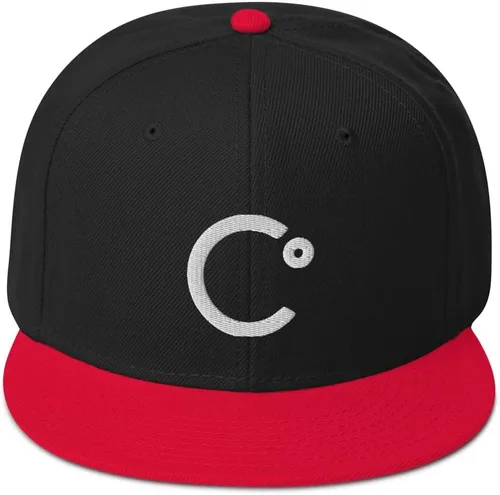 Vista 4 de Celsius Cryptocurrency Logo Hat (Gorra Snapback de mezcla de lana bordada)