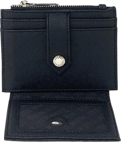 Vista 2 de Steve Madden Hayden Wallet, NegroPlata, Contemporáneo