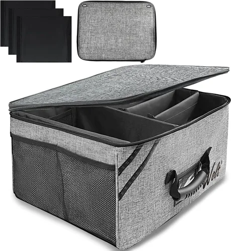 Vista 7 de WOLT Organizador de maletero de golf, bolsa de viaje de golf plegable y plegable, casillero de golf impermeable con compartimento separado