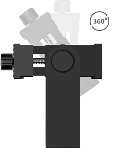 Vista 3 de Alphx - Juego de adaptador universal para trípode para teléfono celular, compatible con iPhone, Samsung y todos los teléfonos, gira vertical