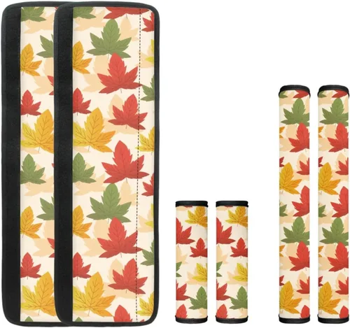 Vista 16 de 6 fundas para manija de puerta de refrigerador de Acción de Gracias, cubierta de manija de nevera de otoño, hoja de arce, protector de manija