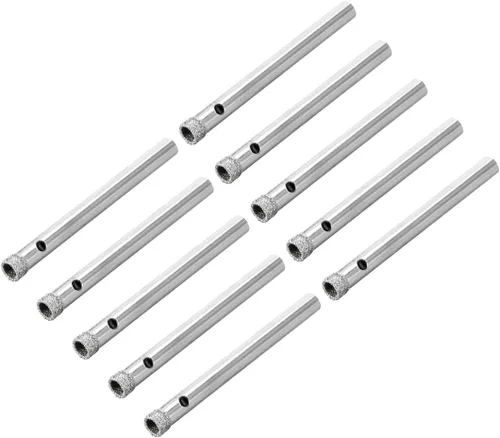 Vista 13 de uxcell Brocas de diamante de 0.157 in, sierras de agujero para azulejos de vidrio, porcelana, mármol, botellas de cerámica, ollas de ladrillo