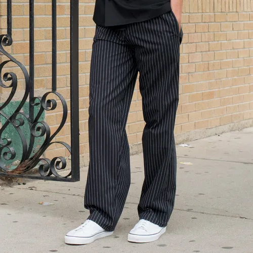 Vista 3 de Uncommon Threads Pantalón de chef holgado teñido de hilo para mujer