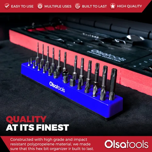 Vista 2 de Organizador Hex Bit, Azul