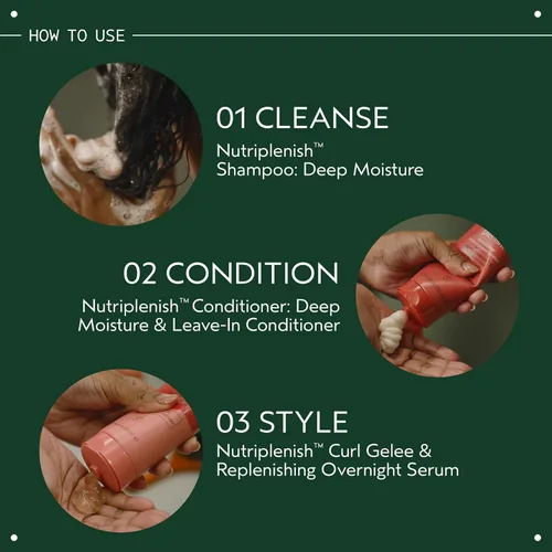 Vista 6 de Aveda Nutriplenish Shampoo Deep Moisture Rich Hydration for Medium to Thick Dry Hair Organic Pomegranate Oil, Coconut Oil, Mango Butter 93%