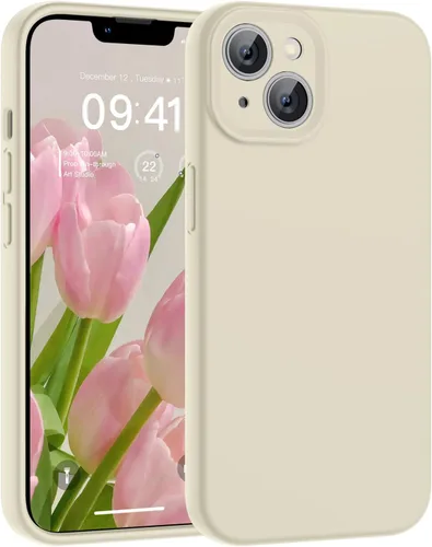 Vista 98 de SUPFINE - Funda diseñada para iPhone 12, silicona líquida premium con [forro de microfibra suave antiarañazos][protección de cámara mejorada], funda