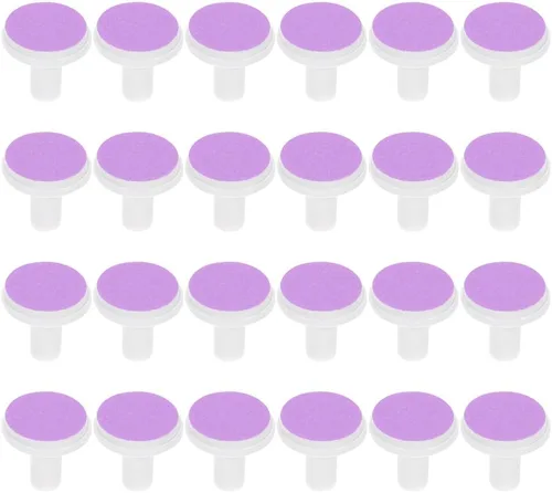 Vista 11 de DOITOOL Almohadillas de repuesto para lima de uñas eléctricas para bebés, 24 cabezales de rectificado de 0.70 pulgadas para recortadora de uñas