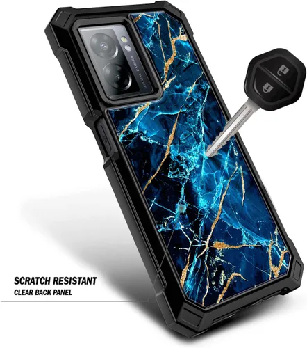 Vista 4 de NZND Funda compatible con OnePlus Nord N300 5G con [protector de pantalla integrado], cubierta protectora de cuerpo completo a prueba de golpes