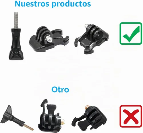 Vista 3 de Kit básico de montaje en base con clip de hebilla de liberación rápida, compatible con Gopro Hero13/12/11/10/9/8/7/6/5/4/3+/3 DJI Osmo Action