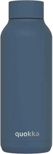 Vista 6 de Quokka Frasco térmico de acero inoxidable con lirios azules sólidos 17.2 fl oz