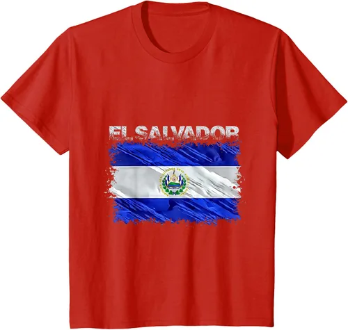 Vista 3 de Camiseta El Salvador, Negro