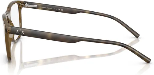 Vista 3 de Armani Exchange Ax3048f Low Bridge Fit - Marco rectangular para lentes graduados para hombre