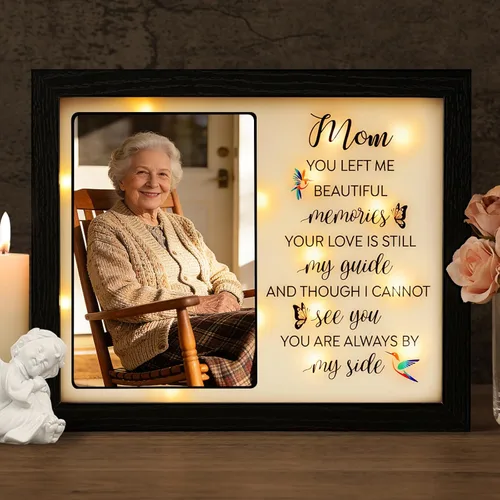 Vista 15 de Caja de sombra LED para regalos conmemorativos, regalo de condolencias en memoria de un ser querido, regalo de recuerdo por pérdida de madre, padre