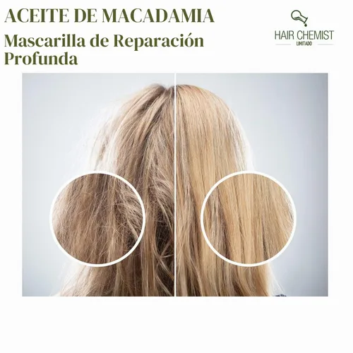 Vista 4 de Hair Chemist Máscara de reparación profunda de aceite de macadamia Peso neto 8 oz