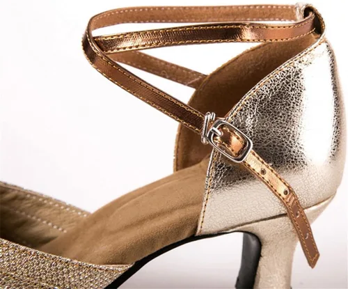 Vista 3 de Latin Dance Shoes for Women,Dance Shoes Women Latin Salsa Bachata Shoes Closed Toe Sole Performance Dance Shoes