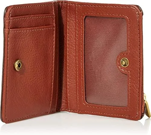 Vista 5 de Fossil Logan - Cartera plegable de cuero con bloqueo RFID para mujer