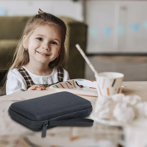 Vista 8 de co2CREA Funda rígida de repuesto para VTech KidiBuzz 3 / KidiBuzz G2 para niños Electrónica Smart Device KidiConnect (funda negra + interior gris)