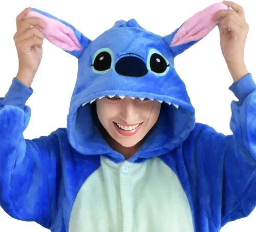 Vista 2 de Pijama unisex para adultos, para Halloween, Navidad, franela, caricaturas, cosplay, pijama