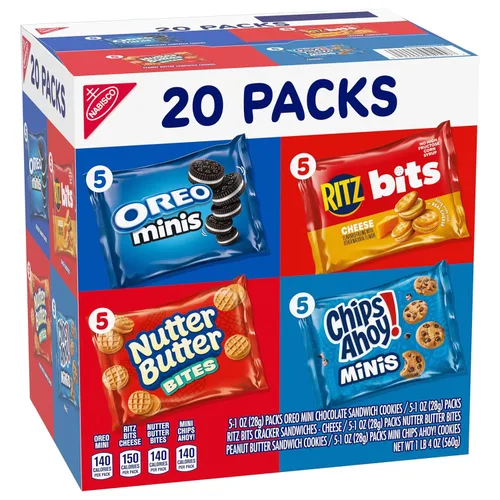 Vista 11 de Nabisco, Paquete surtido de mezcla clásica, Oreo Mini, Chips Ahoy! Mini