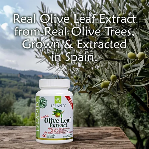 Vista 4 de Extracto real de hoja de olivo europeo super fuerte, 25% oleuropein, 0,018 oz, 90 cápsulas, más complejo hidroxitirosol. Fuerza profesional por