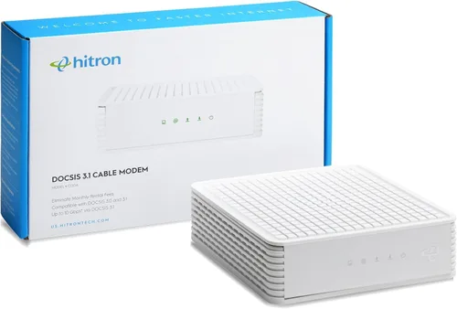Vista 10 de Hitron CODA56 Módem de Internet por Cable SOLO - DOCSIS 3.1 2.5 Gbps SIN WiFi - Requiere Router Compatible con Xfinity/Spectrum/Cox NO